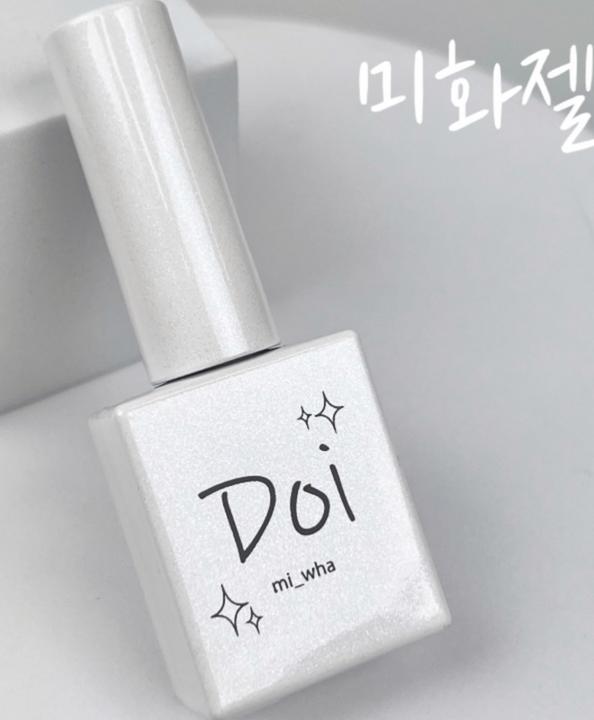 Produktbild Nailbayo DOI Glitter Gel Mi Wha (10ml) (Transparent, Weiss, Gel-Effekt Nagellack)