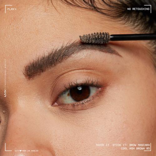 Image du produit NYX Professional Make-Up Épaissir le tout. Stick it! Mascara à sourcils Cool Ash Brown (Cool Ash Brown)