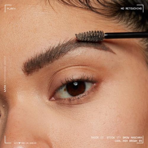 Produktbild NYX Professional Make-Up Thick it. Stick it! Brow Mascara Cool Ash Brown (Cool Ash Brown)