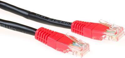 Produktbild ACT Black 1.5 meter U/UTP CAT5E patch cable cross with RJ45 connectors (U/UTP, CAT5e, 1.50 m)