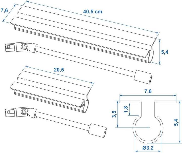 Produktbild ProPlus Wohnwagen-Eckstütze Komfort-Kit