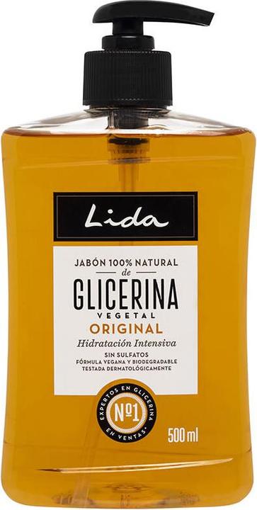 Actual product image Biosei Lida Hand Soap Glycerin Dispenser 500 Milliliters (Liquid soap, 500 ml)