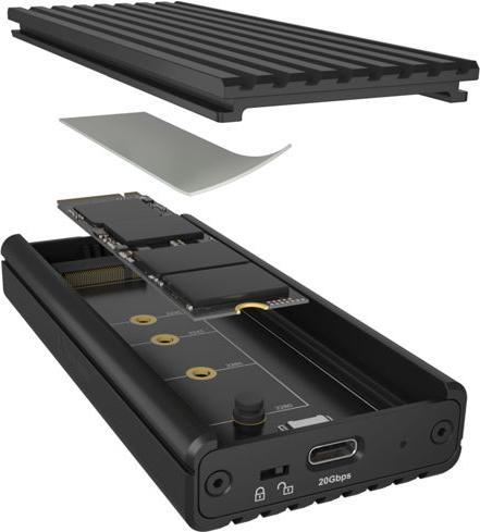 Actual product image Icy Box IB-1917M-C32a M.2 (M.2 2260, M.2 2280, M.2 2230, M.2 2242)