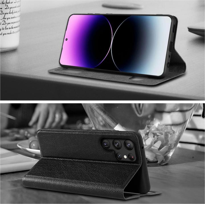 Actual product image Cadorabo Case Book View Doppelfenster (Samsung Galaxy S22 Ultra)