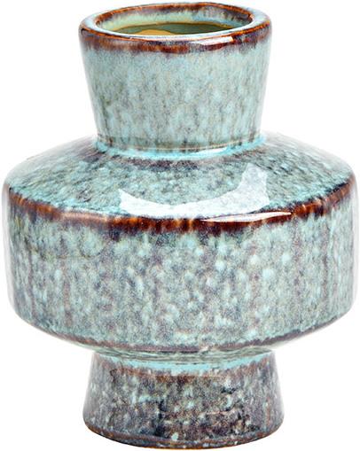 Produktbild G. Wurm Vase aus Keramik Blau (B/H/T) 13x16x13cm