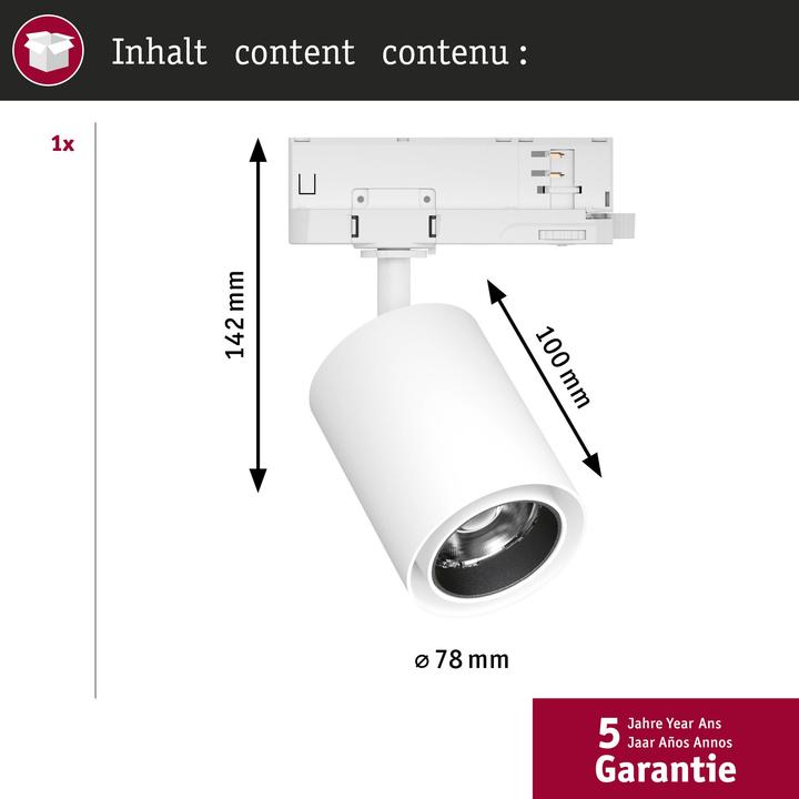 Produktbild Paulmann PAUL LED-Stromschienenstrahler (1400 lm)