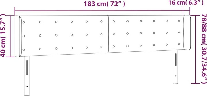 Produktbild VidaXL Farlie (183 x 16 x 88 cm)