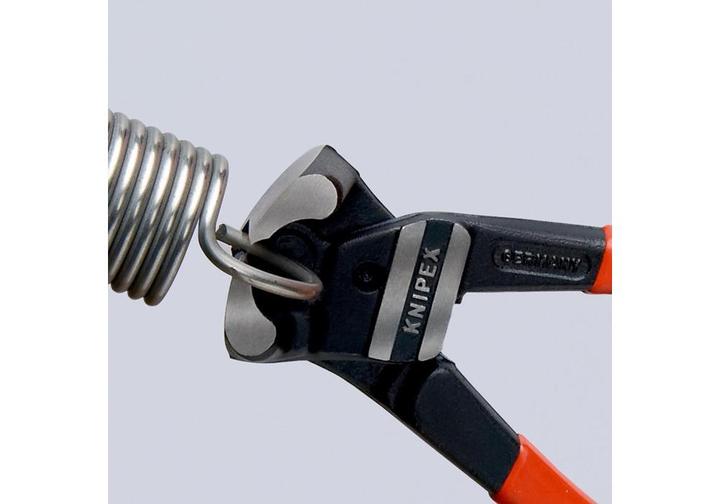 Actual product image Knipex Lever end cutter DIN ISO 5743 L.200mm with bevel 85deg. angled black atram. Head pol. gri... (200 mm)