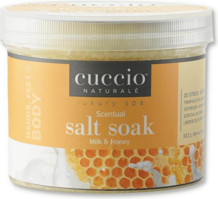 Produktbild Cuccio Scentual Salt Soak - Milk & Honey (Fussbad)