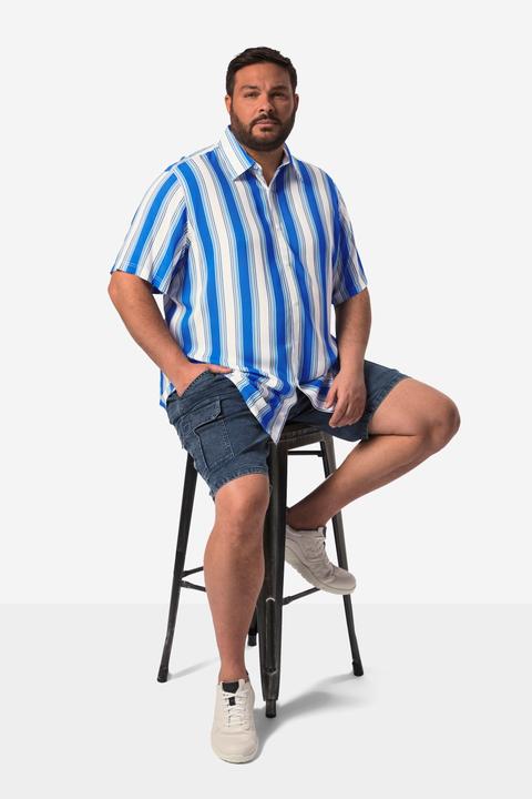 Produktbild Men+ Hemd, Halbarm, Bauchfit, Streifen, Kentkragen, Comfort Fit (XL)