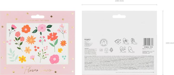 Produktbild Partydeco Tatouages - Fleurs
