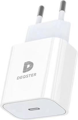 Deqster 20W USB-C Charger EU-Plug, GS zertifiziert, 20 Watt, White (20 W, 1 Port)