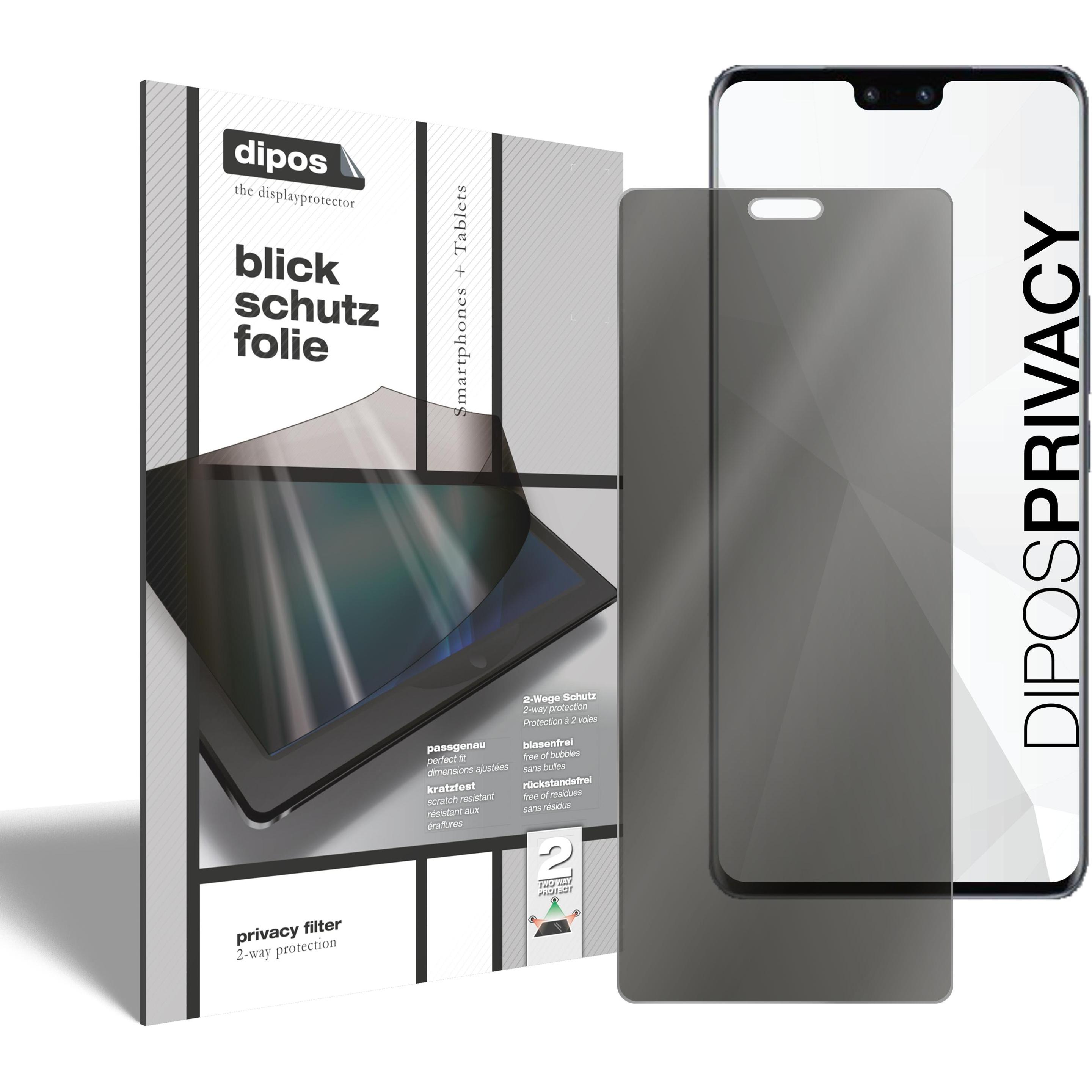 Dipos Blickschutzfolie 2-Way Anti-Shock (2 Stück, Vivo V23 Pro), Smartphone Schutzfolie, Transparent