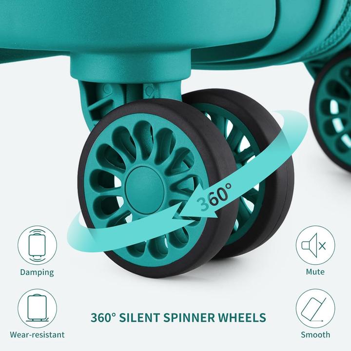 Image du produit Kono 3-teiliges Hartschalenkoffer-Set mit TSA Schloss (100 l)