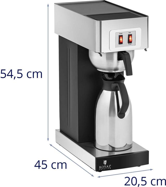 Actual product image Royal Catering Filter Coffee Machine - 2 L - incl. Thermal flask