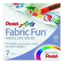 Thumbnail - Pentel, Malstifte, Stoffmalkreide Fabric 7er (7 Farben, 1 x)