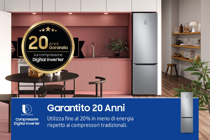 Produktbild Samsung RB38C776DS9 Ecoflex Ai Freistehender Kombikühlschrank (390 l)