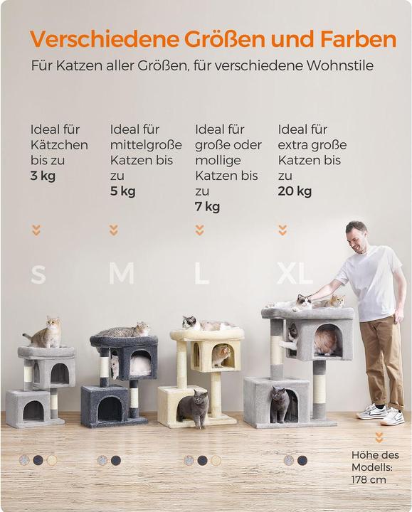 Actual product image Feandrea Simba (74 cm, Grey)