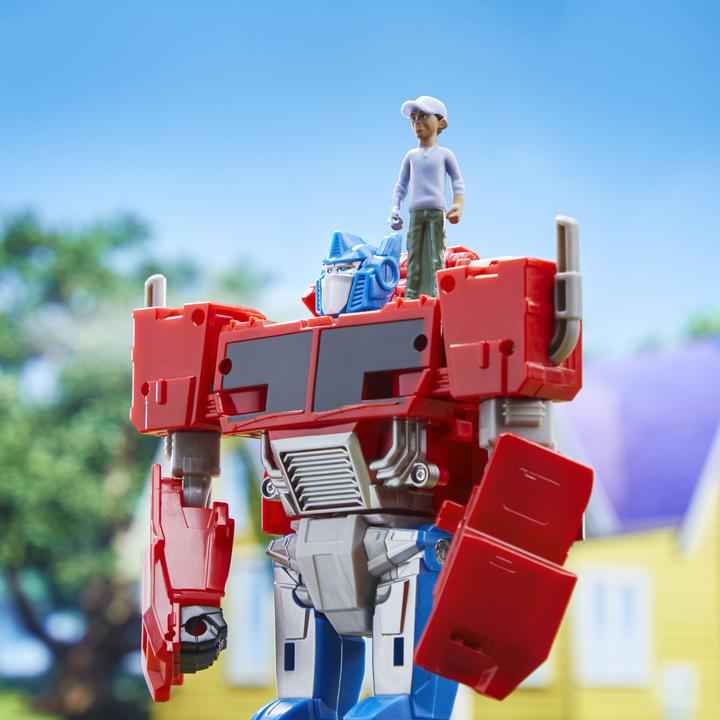 Produktbild Hasbro Transformers EarthSpark Spin Changer Optimus Prime mit Robby Malto Fi