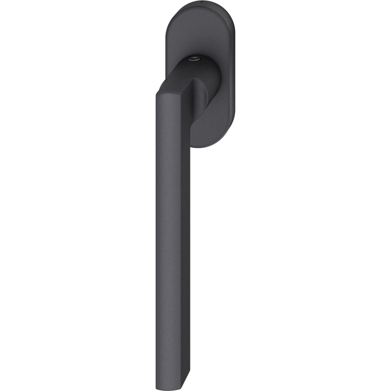 FSB, Türgriff + Fenstergriff, Fenstergriff 34 1035 ovale Rosette Griff universal Aluminium schwarz matt (Türgriff)