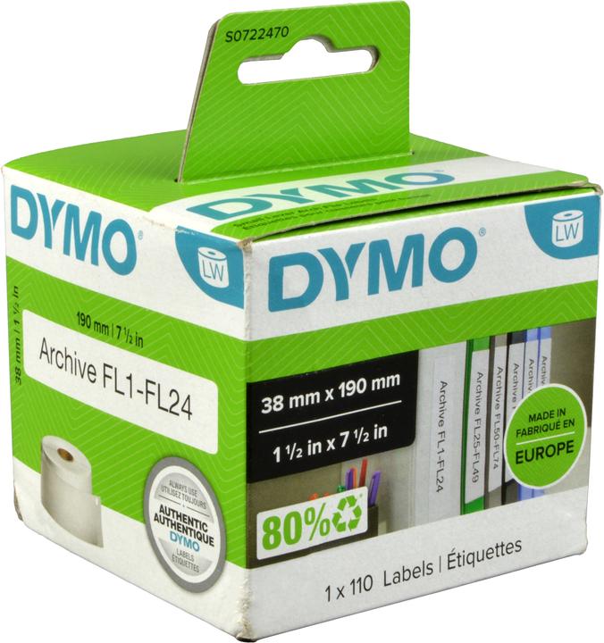 Dymo S0722470 Mapetiketten smal