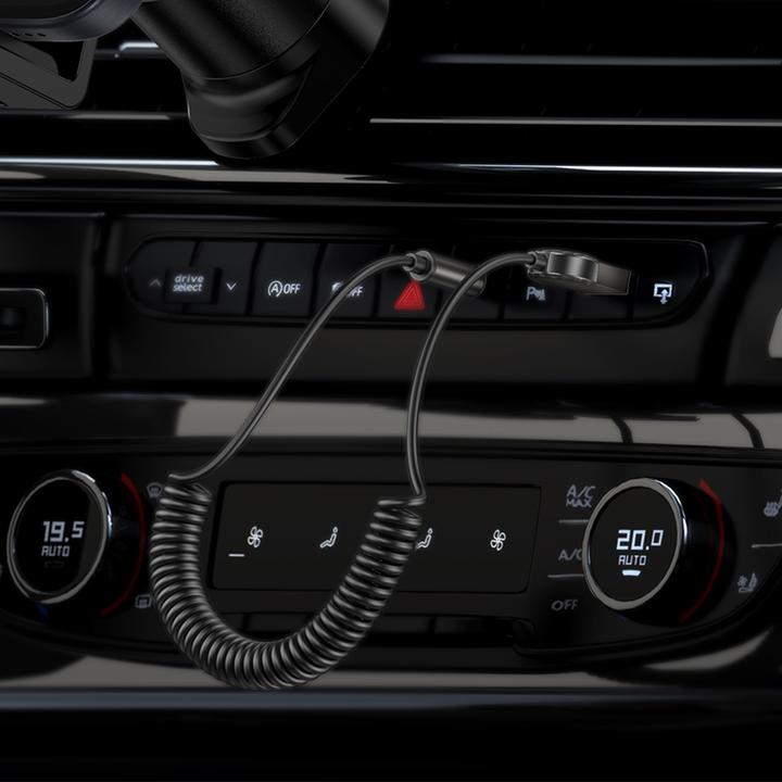 Actual product image Borofone - Cable Audio Receiver Peaceful (BC56) - Bluetooth V5.0 Adapter, Jack 3.5mm - Metal Gray (Receiver)