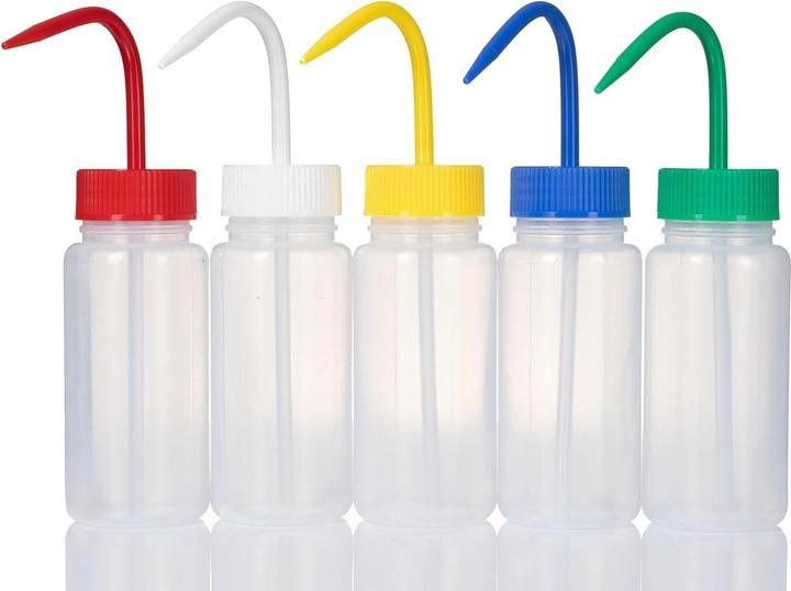 RS PRO 250ml LDPE Wide Neck Wash Bottle