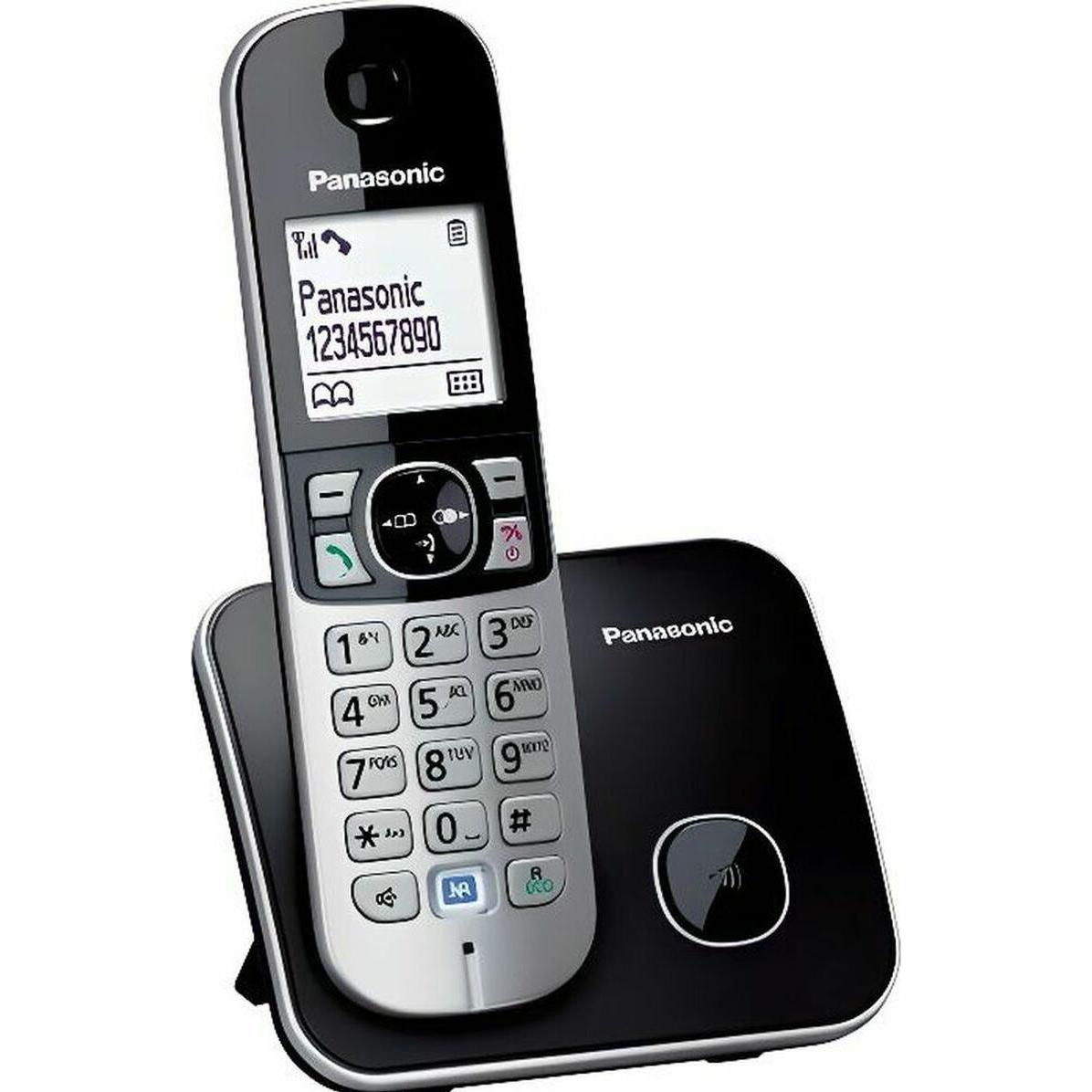 Panasonic TELEPHONE DECT Noir, Telefon, Silber, Schwarz