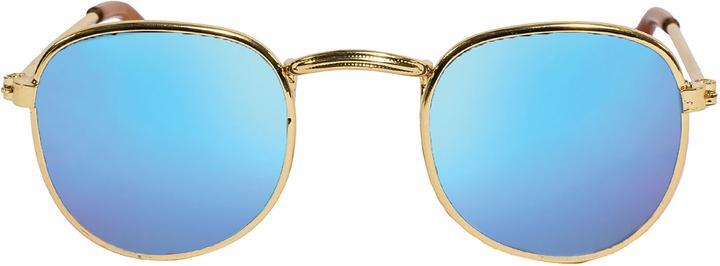 Actual product image Heless Doll Sunglasses, gold, blue mirrored