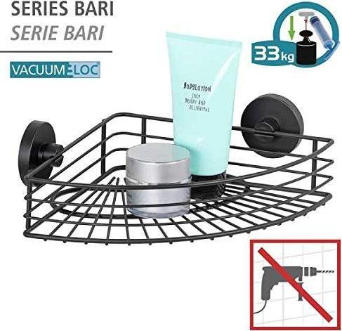 Productafbeelding Wenko Vacuum-Loc Hoekplank Bari (31.50 x 22 x 8.50 cm)