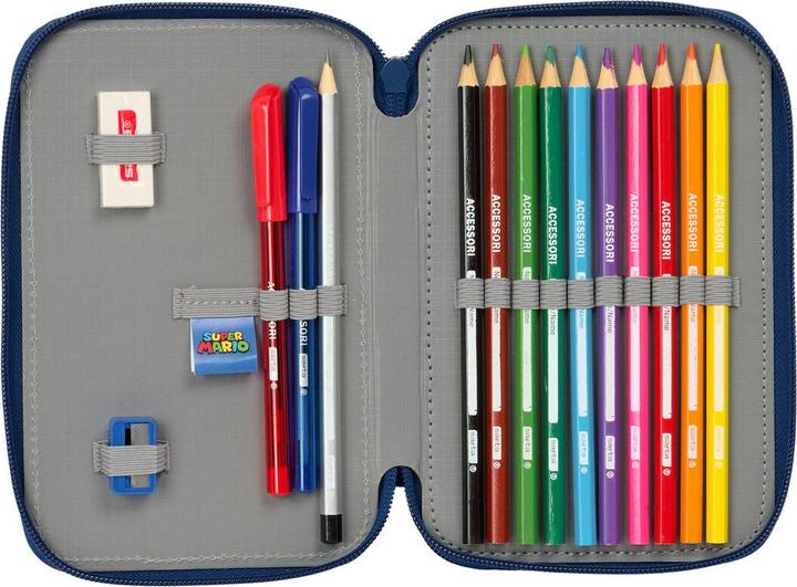 Produktbild Safta Allzwecktasche Super Mario Trick Rot Dunkelblau 12.5 x 19.5 x 4 cm 29 Stücke