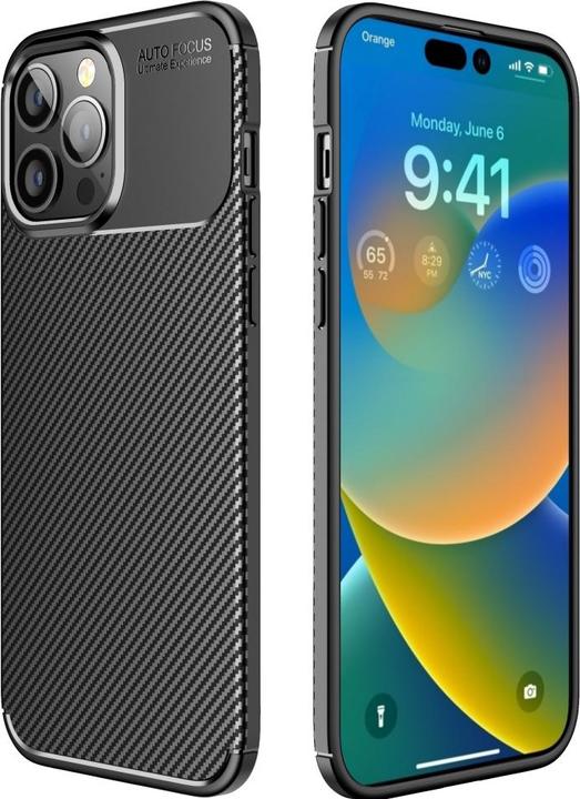 Actual product image Screenguard Carbon Design TPU Case (Apple iPhone 14 Pro)