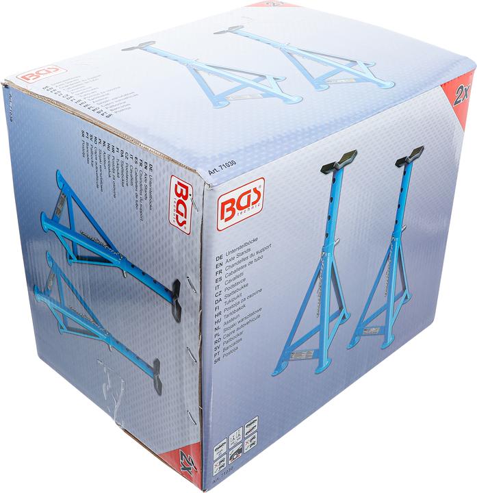 Immagine prodotto BGS Piedistalli di sostegno | Portata 3000 kg / coppia | Corsa 335 - 500 mm | 1 coppia