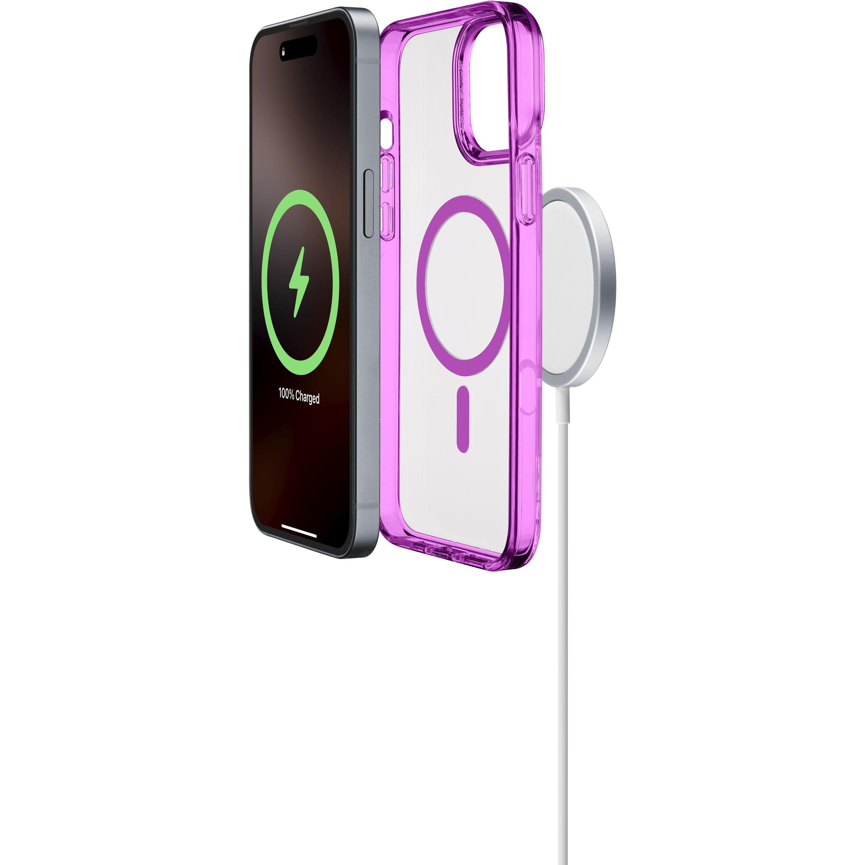 Cellularline Iconic MAG MagSafe Case (Apple iPhone 16 Pro), Smartphone Hülle, Rosa