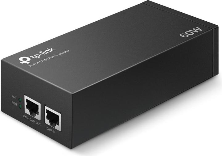 TP-Link (TL-POE170S) Gigabit PoE Injector, 2 Gigabit ports (802.3af (PoE), 802.3at (PoE+), 802.3bt (PoE++), 60 W)