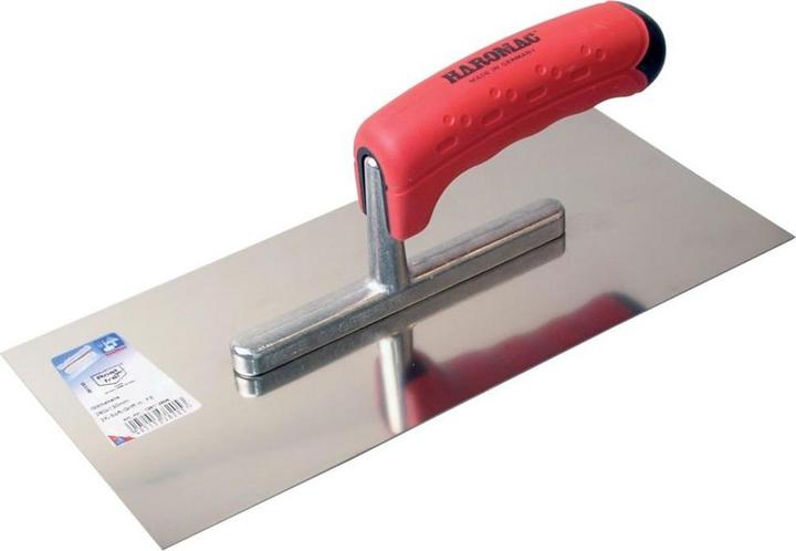 Actual product image Promat ERGO-TOP trowel Length 280 mm Width 130 mm 2-component handle Stainless steel, thickness 0.7 mm (13 cm)