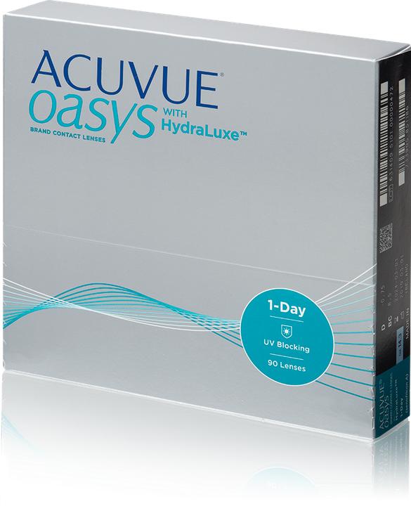 Immagine prodotto Acuvue Oasys 1 giorno con Hydraluxe (+3.5, Lente quotidiana, 90 pz., Sferico)