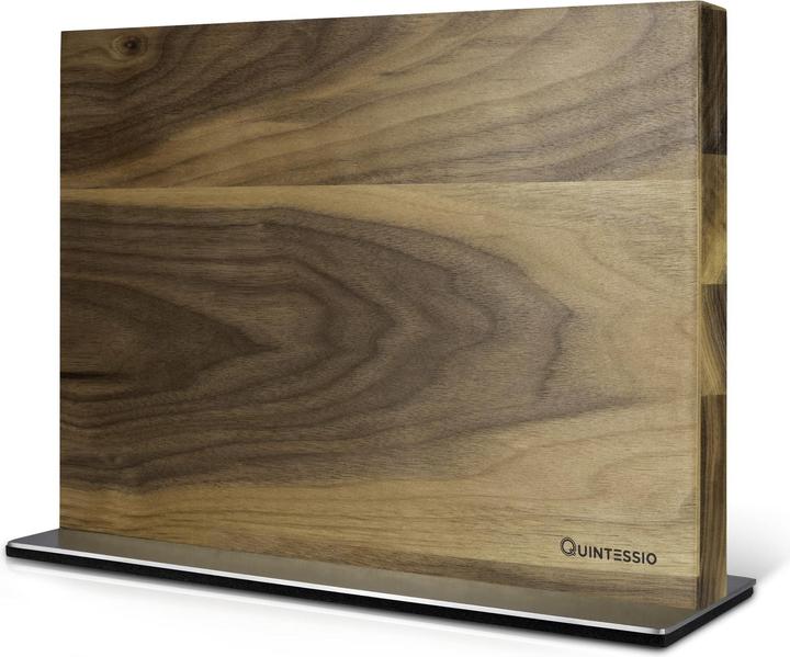 Produktbild Quintessio XL Premium Messerblock magnetisch ohne Messer Walnuss