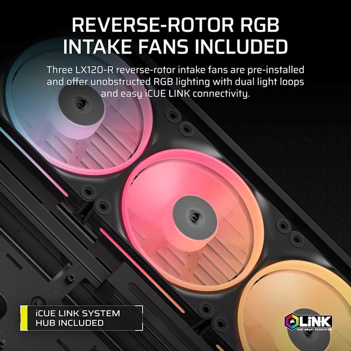 Productafbeelding Corsair FRAME 4500X LX-R RGB (ATX, E-ATX, mATX, Mini-ITX)