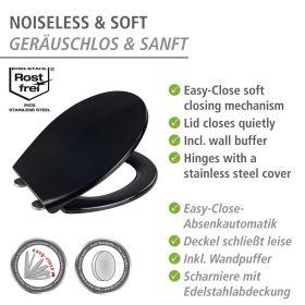 Produktbild Wenko WC-Sitz Vorno Neo schwarz