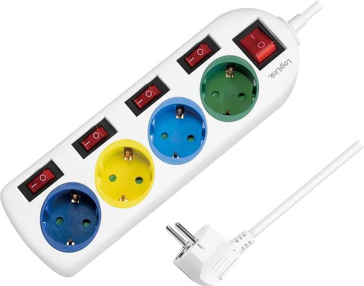 Image du produit LogiLink 4x CEE 7/3 (4x, CEE 7/3, 1.50 m)
