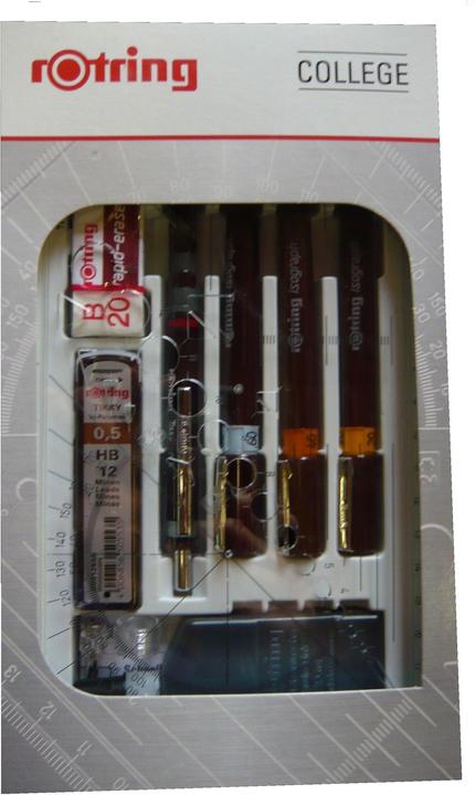Actual product image Rotring Isograph ink pen college set (Multicoloured, 3 x)