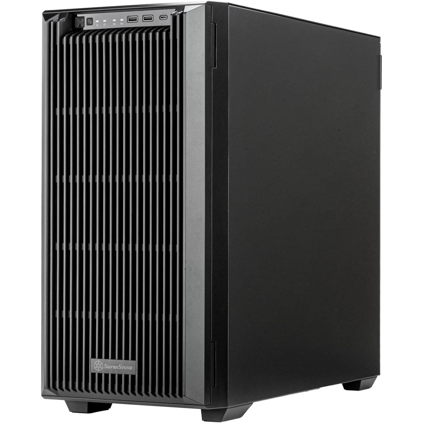 Silverstone SST-CS383- Case Storage E-ATX Micro NAS Computer Case, support 8x 3.5" or 2.5" SAS-12G / (ATX, E-ATX, SSI EEB), Case PC, Nero