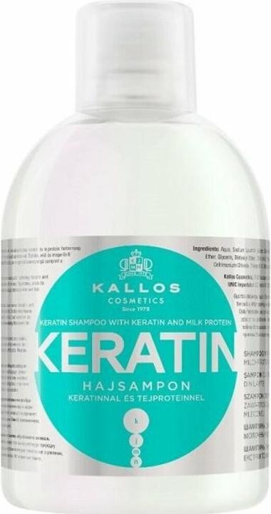 Actual product image Kallos Cosmetics Keratin (1000 ml, Liquid shampoo)
