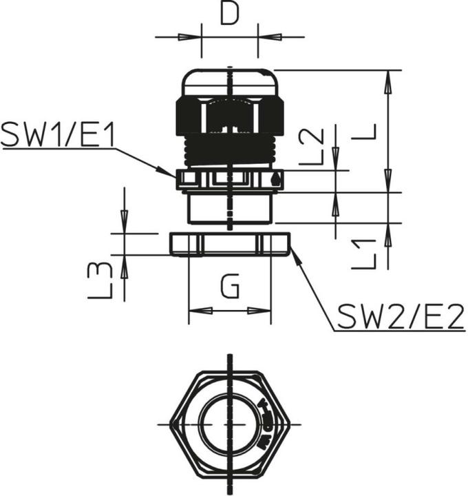 Produktbild OBO Bettermann BETTERMANN V-TEC PG11+ LGR