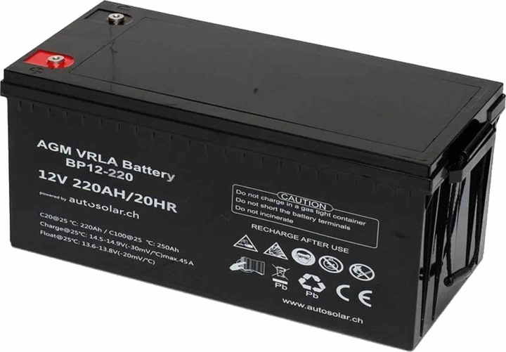 Immagine prodotto Autosolar Pacchetto completo Sistema solare 670W con batteria 2 x 220Ah e inverter 2000W (335 W)