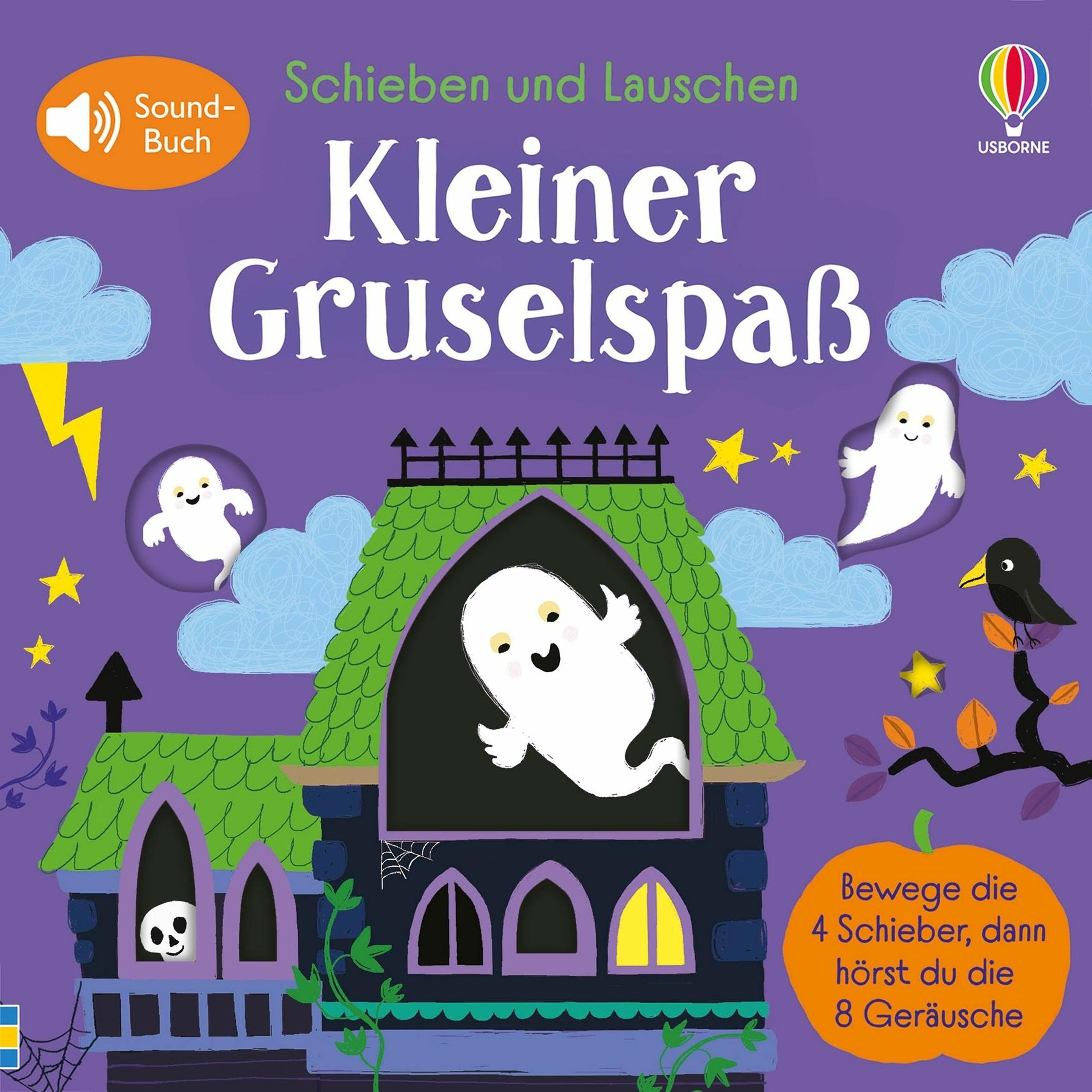 Usborne Publishing, Libro bebè, Schieben und Lauschen: Kleiner Gruselspass (Tedesco)