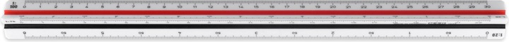 Produktbild M+r Dreikantmassstab 30cm 2farbig zweifarbige Hohlkehle 10Stk (300 mm)