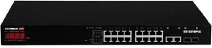 Productafbeelding edimax GS-5216PLC Netwerkschakelaar Gigabit Ethernet (10/100/1000) Power over Ethernet (PoE) (18 ports)