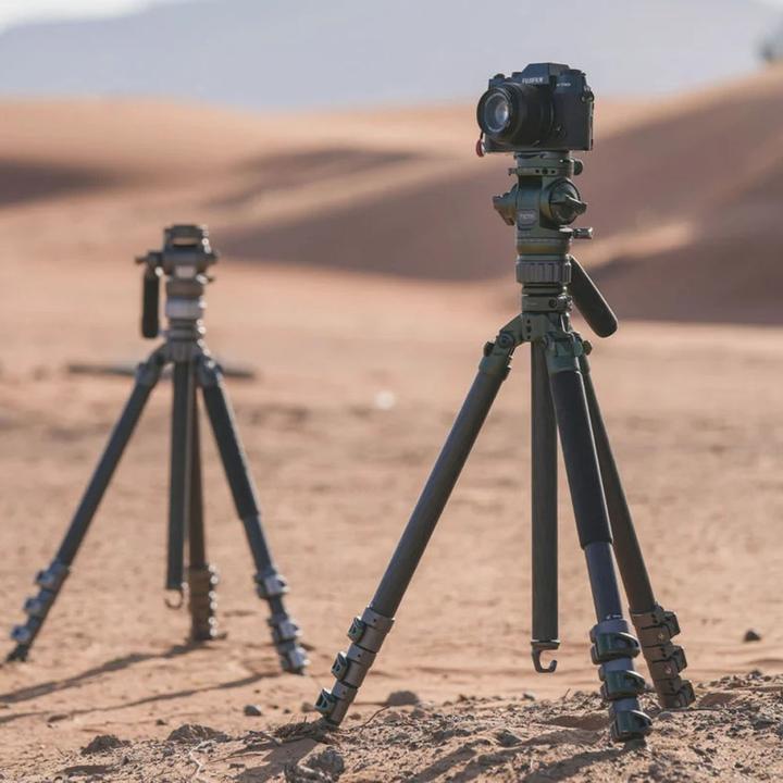 Image du produit Tilta VT05 Tête fluide vidéo de voyage, trépied à 3 branches en fibre de carbone (Carbone, Métal)